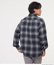 限時優惠★法蘭絨格紋長袖襯衫