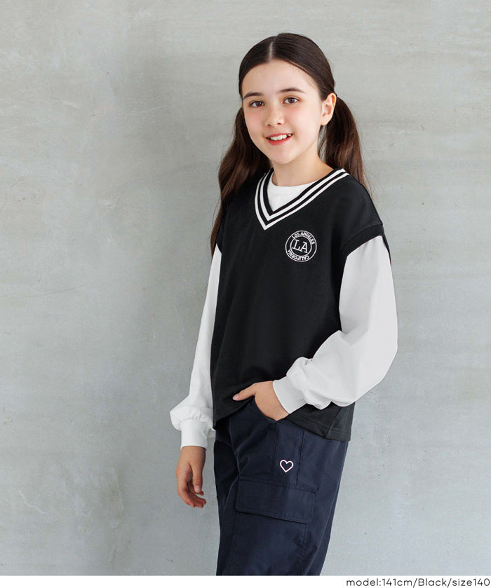 童裝 背心層次感上衣