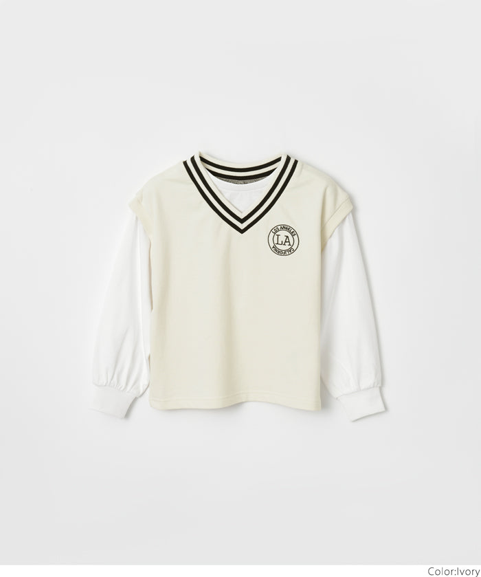 童裝 背心層次感上衣