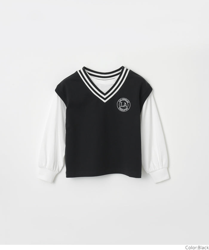 童裝 背心層次感上衣