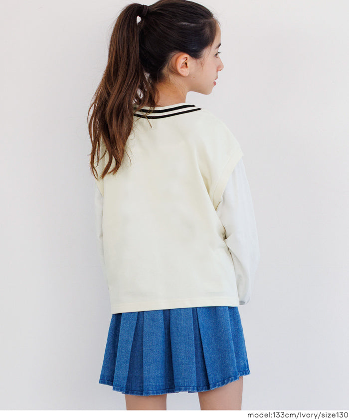 童裝 背心層次感上衣