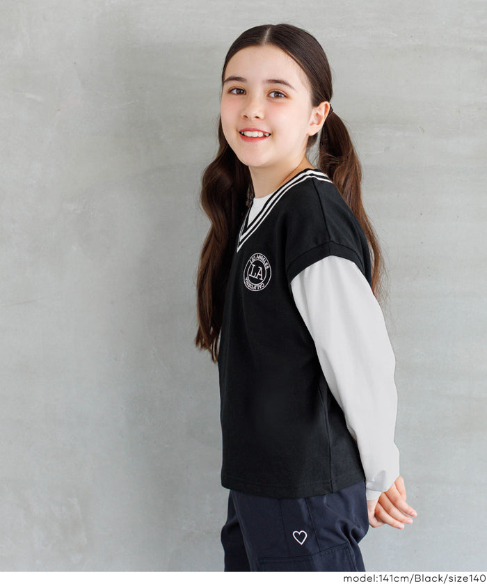 童裝 背心層次感上衣