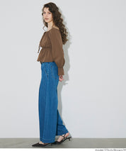 2way 一字領收腰襯衫