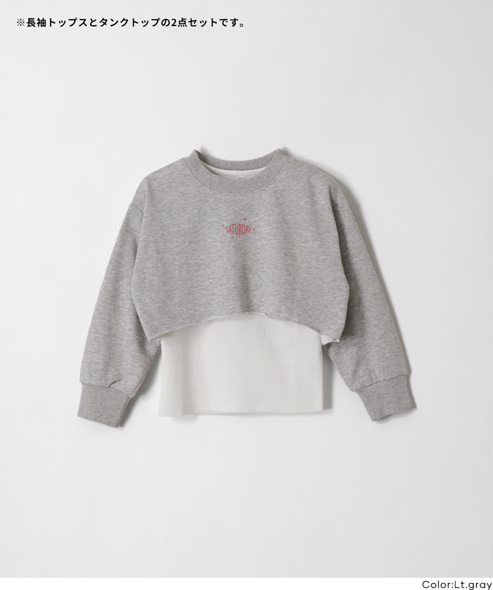 童裝 短版上衣＆背心 兩件套