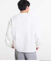 重磅棉質拼接長袖T恤