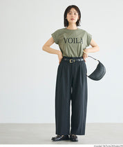 法式袖印花T恤