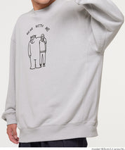 重磅內刷毛小熊印花大學T