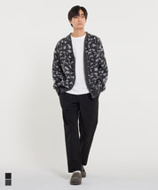 人字紋彈力輕鬆錐形褲