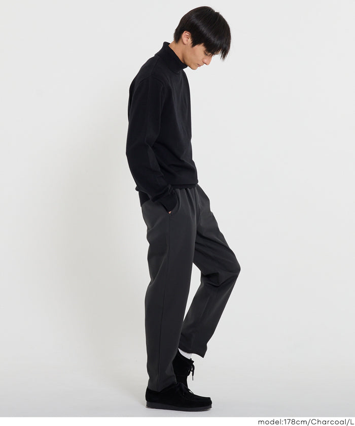 人字紋彈力輕鬆錐形褲