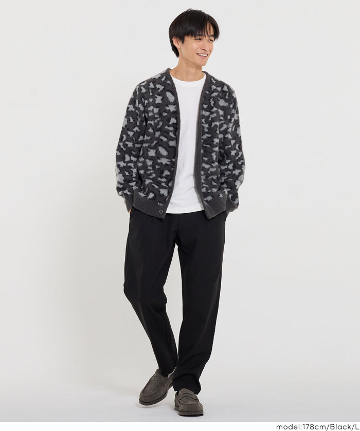 人字紋彈力輕鬆錐形褲