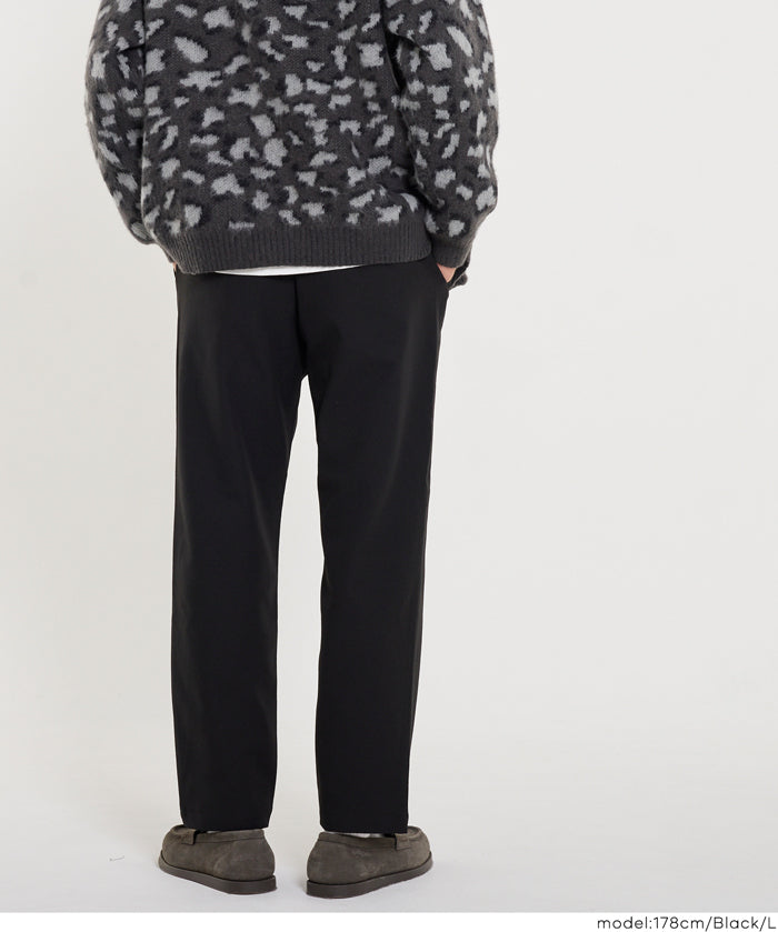 人字紋彈力輕鬆錐形褲