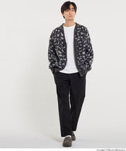 人字紋彈力輕鬆錐形褲