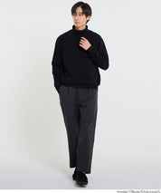 人字紋彈力輕鬆錐形褲