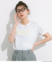 立體刺繡LOGO圓領T恤