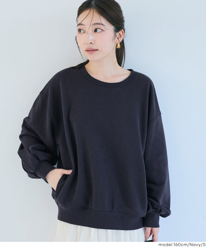 重磅內刷毛口袋大學T