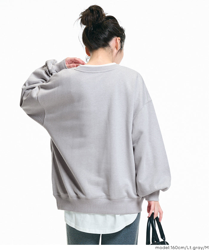 重磅內刷毛口袋大學T