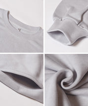 重磅內刷毛口袋大學T