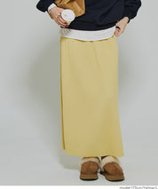 【DAILY WARM】內刷毛百褶直筒長裙