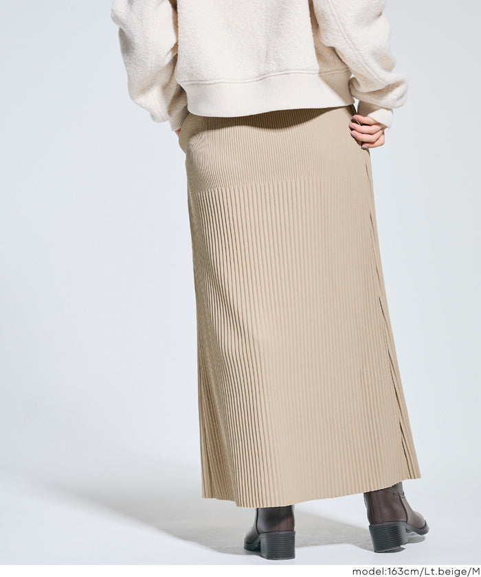 【DAILY WARM】內刷毛百褶直筒長裙