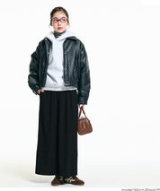 【DAILY WARM】內刷毛百褶直筒長裙