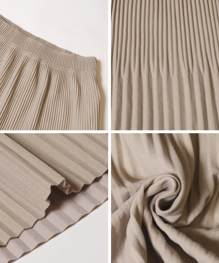 【DAILY WARM】內刷毛百褶直筒長裙