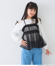 童裝 水玉網紗吊帶背心