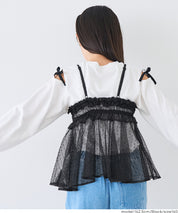 童裝 水玉網紗吊帶背心