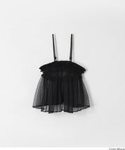 童裝 水玉網紗吊帶背心