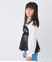 童裝 水玉網紗吊帶背心