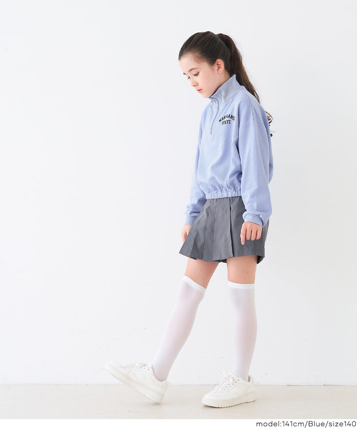 童裝 半拉鍊大學T