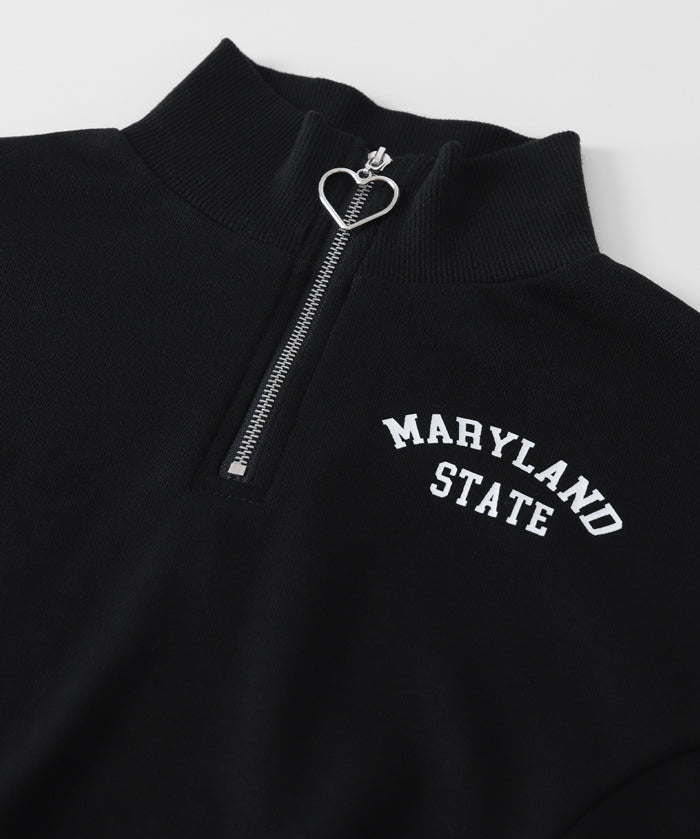 童裝 半拉鍊大學T