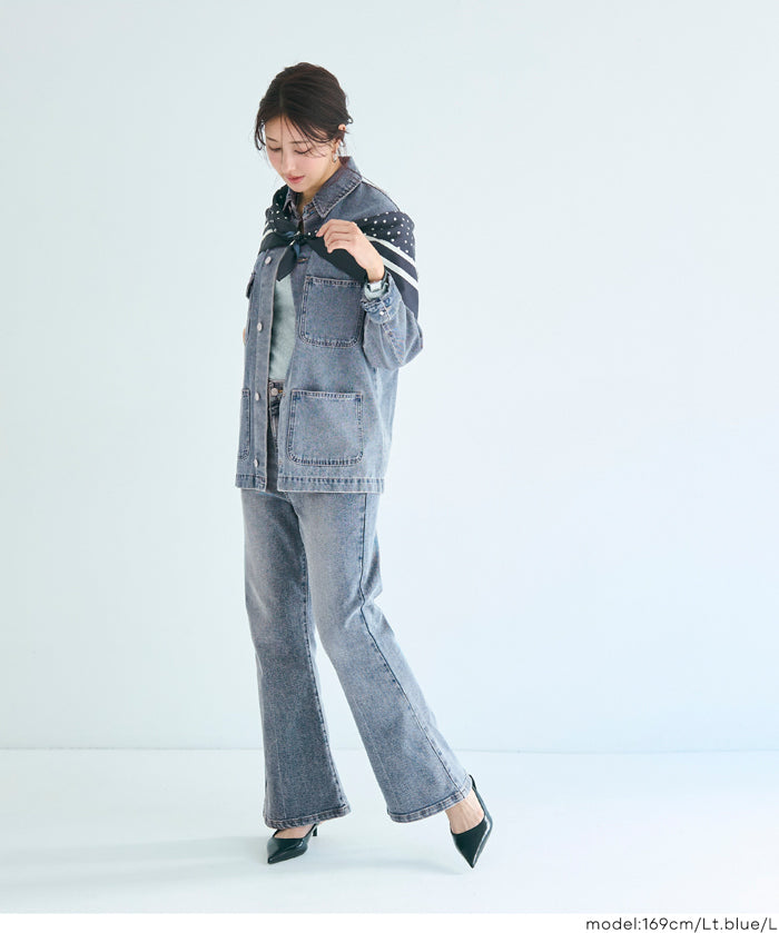 MOVE DENIM 特級彈性牛仔喇叭褲