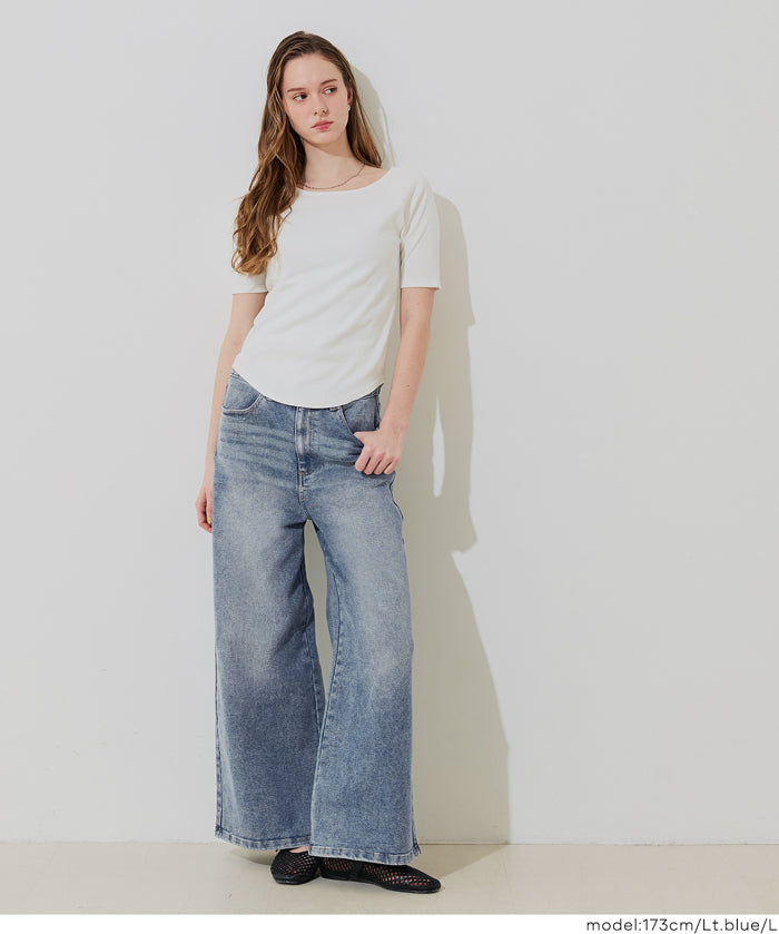 MOVE DENIM 特級彈性牛仔寬褲