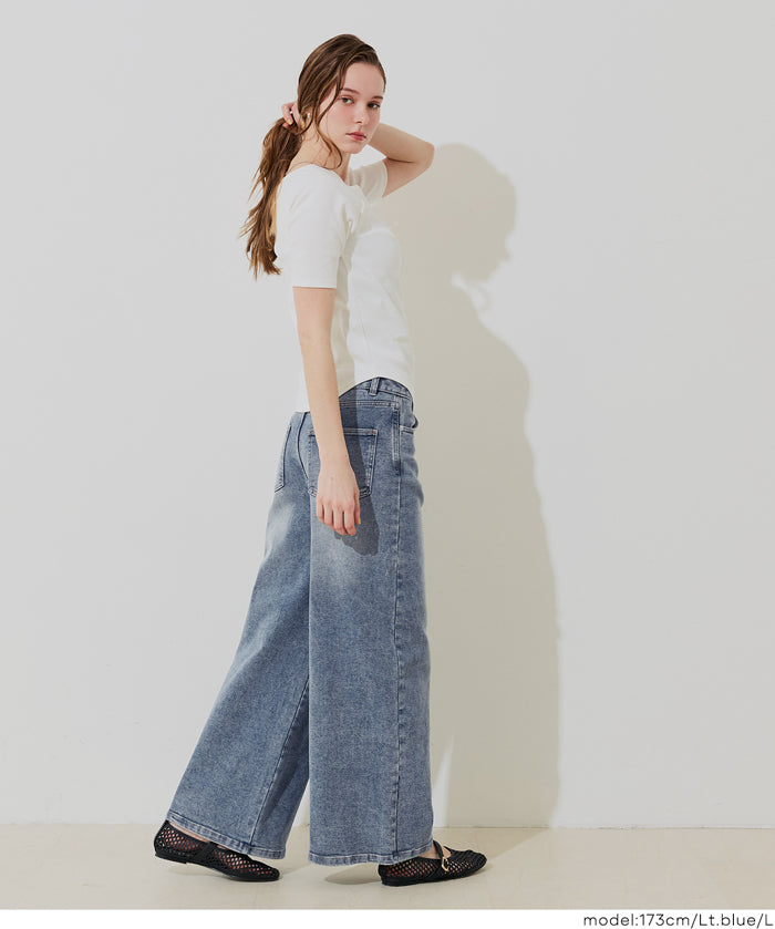 MOVE DENIM 特級彈性牛仔寬褲