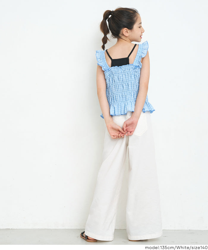 童裝 夏季牛仔寬褲