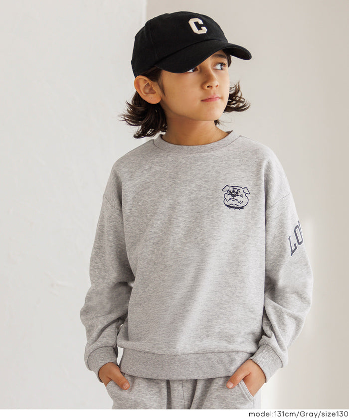 童裝 印花棉質大學T