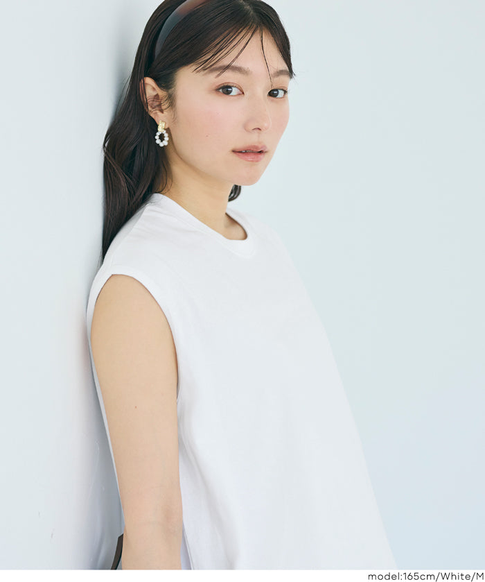 無袖休閒棉質連身裙