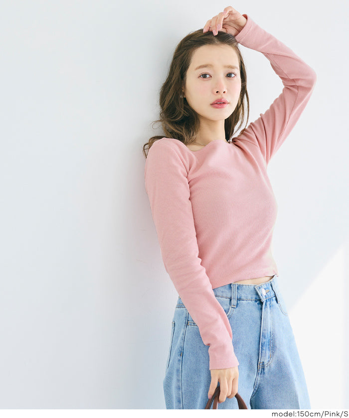 船領短版羅紋T恤