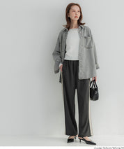 船領短版羅紋T恤