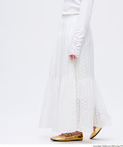 棉質蕾絲雙層半裙