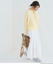 棉質蕾絲雙層半裙