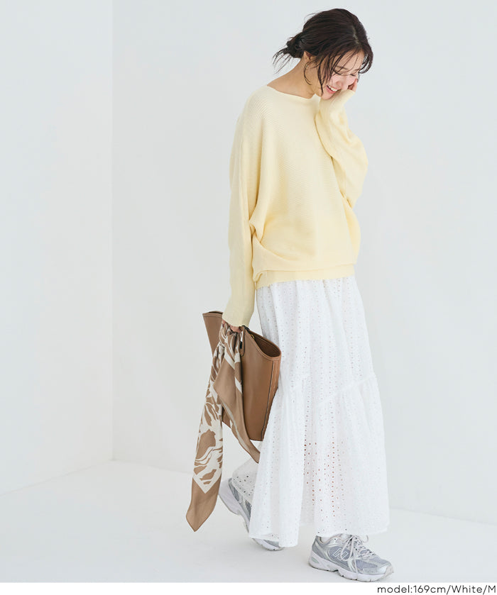 棉質蕾絲雙層半裙