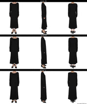 袖抓皺假兩件洋裝