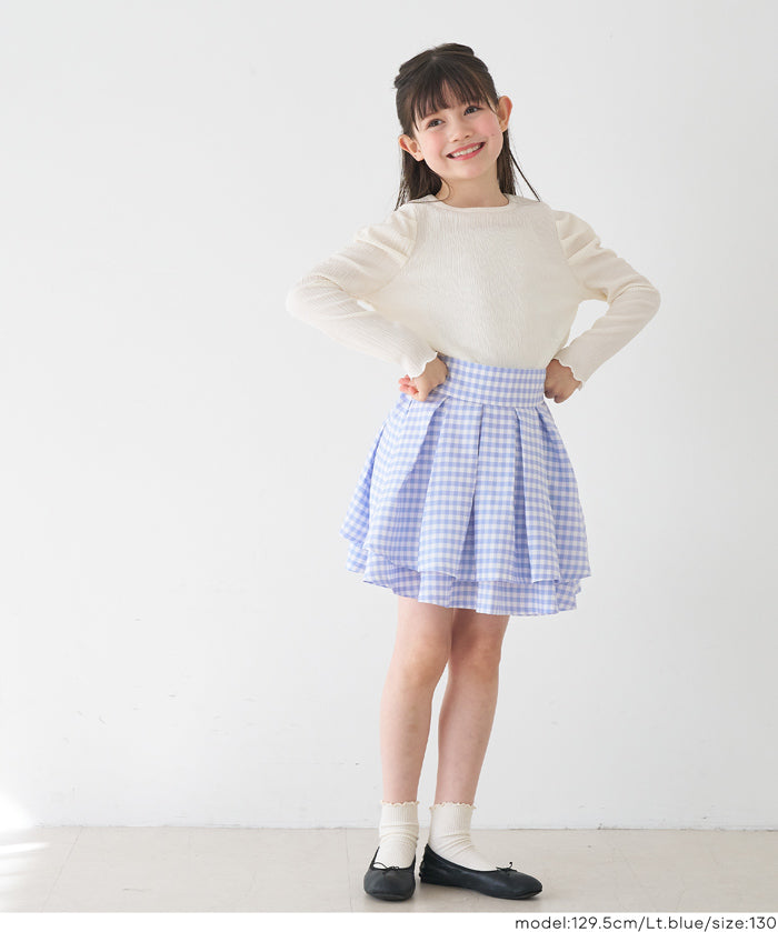 童裝 格紋迷你裙