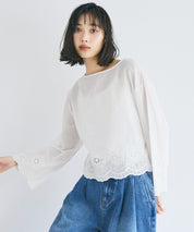 純棉蕾絲上衣