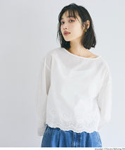 純棉蕾絲上衣