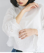 純棉蕾絲上衣