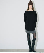 側開岔棉質長袖T恤 層次內搭