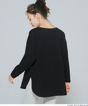 限時優惠★側開岔棉質長袖T恤 層次內搭