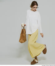 限時優惠★側開岔棉質長袖T恤 層次內搭